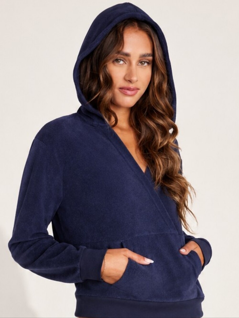 Barefoot Dreams Navy Blue Hoodie Sweater